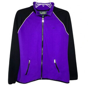 Lauren Ralph Lauren Jacket Women Sz XL Purple Full Zip EUC‎